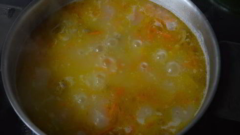 рисовый суп из индюшиного горла