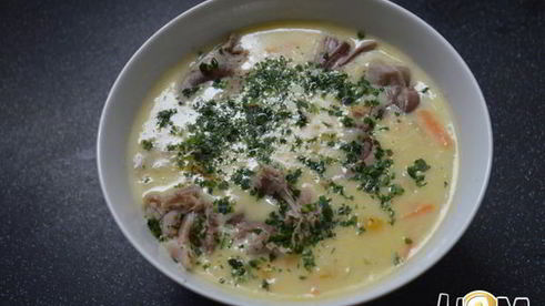 рисовый суп из индюшиного горла