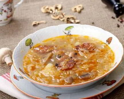 Ароматные постные щи