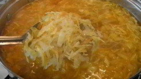 кислые щи из квашеной капусты