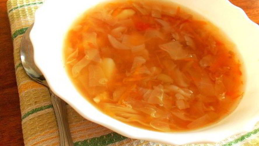 Рецепт постных щей без масла