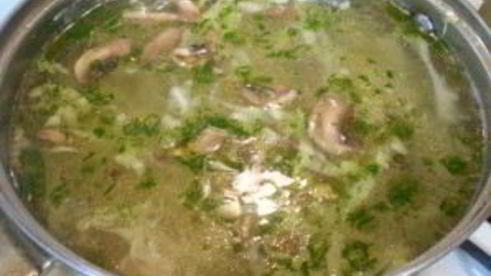 постные щи из свежей капусты с грибами