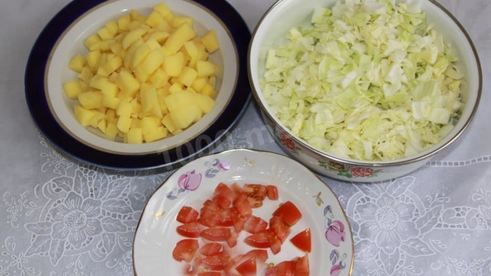 постные щи из свежей капусты с сушеными грибами