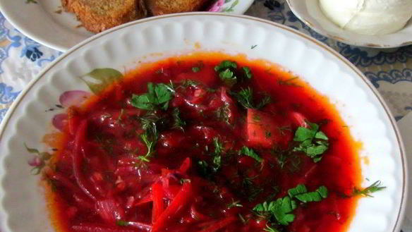 Рецепт Щей из красной капусты