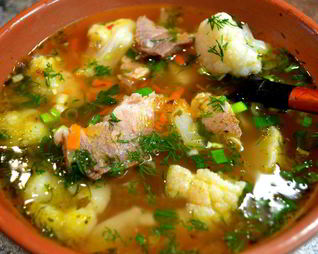 Щи из цветной капусты