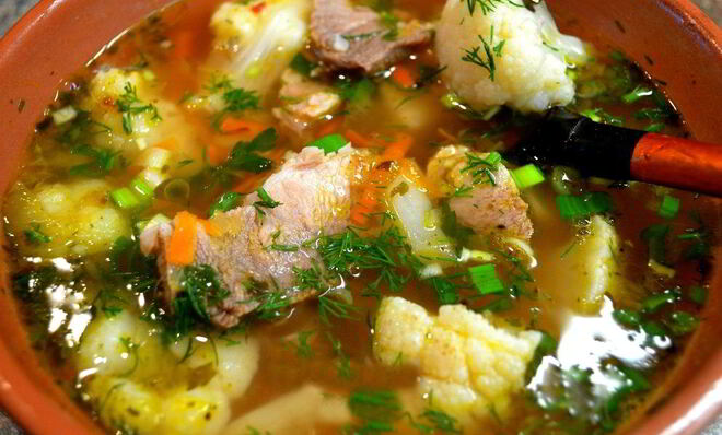 Щи из цветной капусты