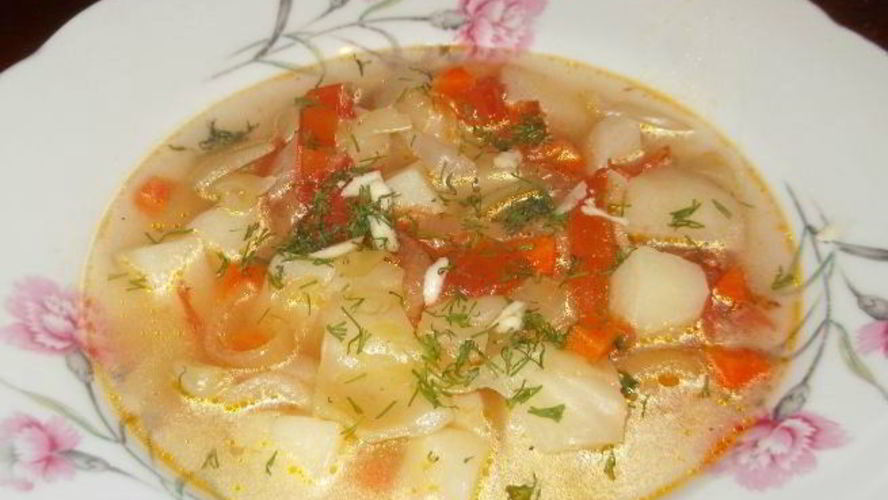 Рецепт щей на воде