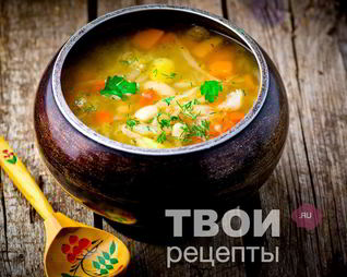 Щи с фасолью