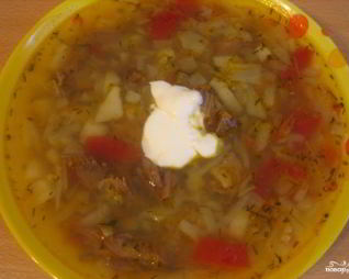 Щи с говядиной