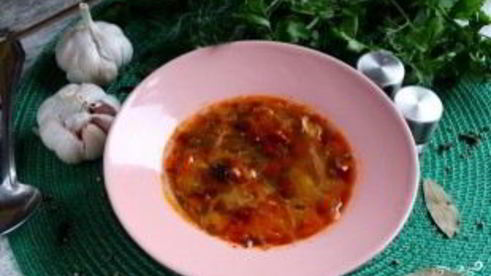 щи с консервированной фасолью