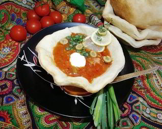 Мясная солянка по-селянски