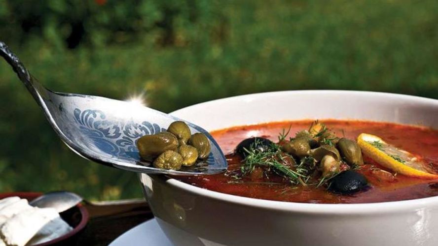 Рецепт овощной солянки с грибами