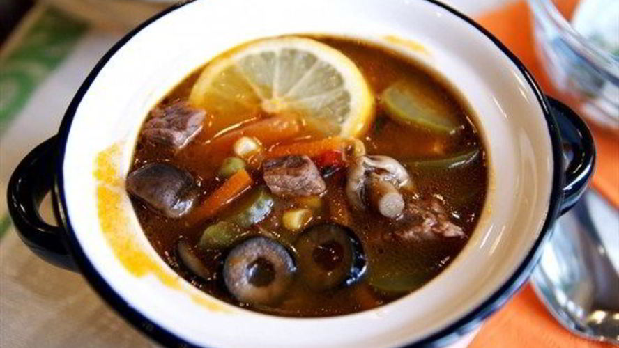 Рецепт сборной мясной солянки