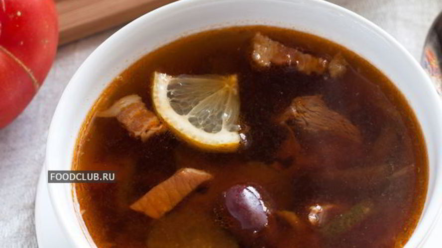 Рецепт солянки мясной