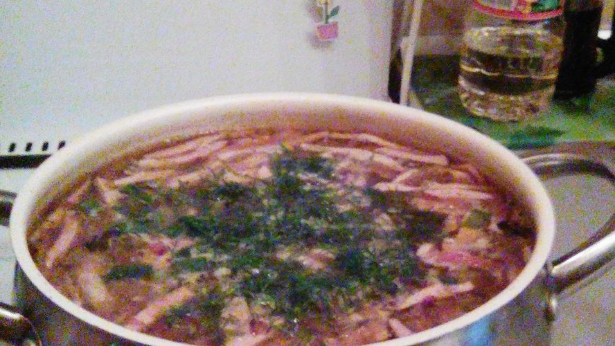 Рецепт солянки на курином бульоне