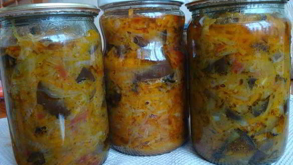 Рецепт Солянки с баклажанами и капустой