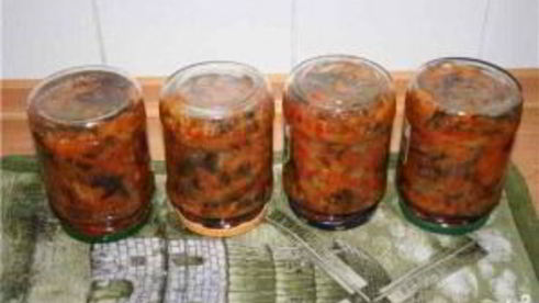 солянка с баклажанами и капустой