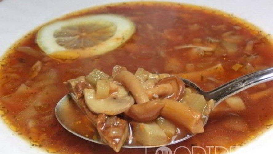 Рецепт солянки с грибами