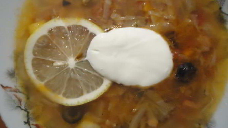 Рецепт солянки с капустой