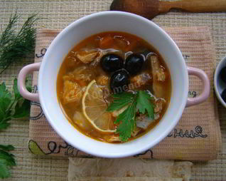 Суп рыбная солянка классическая