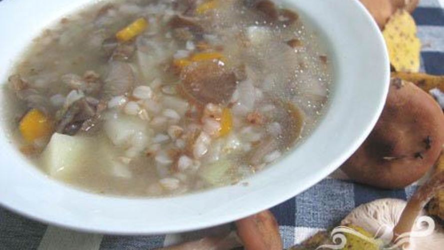 Рецепт супа из опят с гречкой
