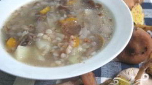 суп из опят с гречкой