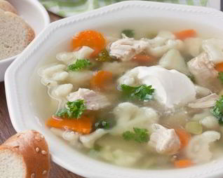 Суп из цветной капусты с курицей