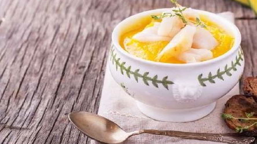 Рецепт супа из тыквы и копченой рыбы