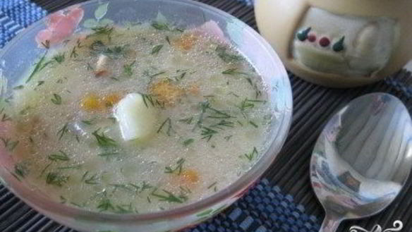 Рецепт Супа куриного с плавленым сыром