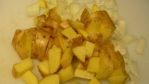 грибной суп-пюре с запеченным чесноком