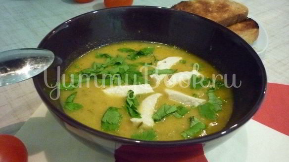 Рецепт Кабачкового супа-пюре из запеченных овощей