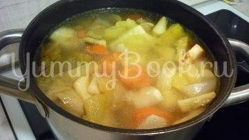 кабачковый суп-пюре из запеченных овощей