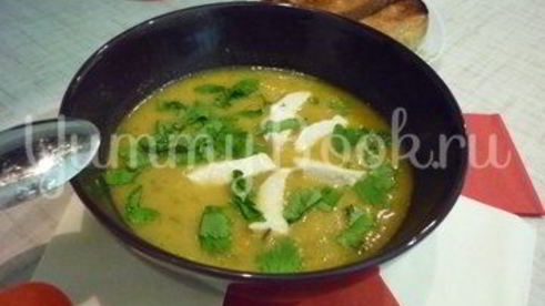 кабачковый суп-пюре из запеченных овощей