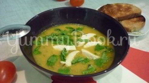 кабачковый суп-пюре из запеченных овощей