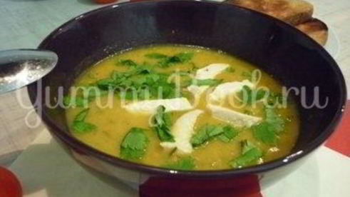 кабачковый суп-пюре из запеченных овощей