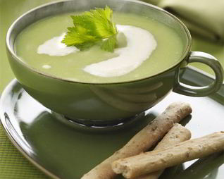 Летний суп-пюре из сельдерея