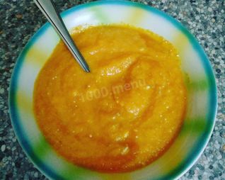 Морковно-тыквенный суп-пюре