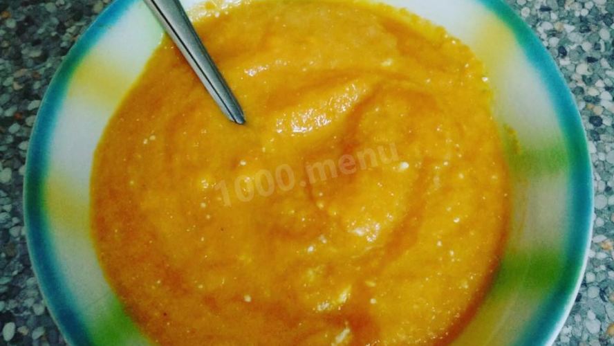 Рецепт морковна-тыквенного суп-пюре