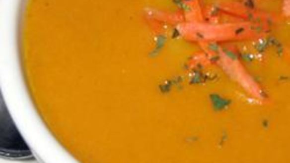 Рецепт Морковного супа-пюре с кинзой