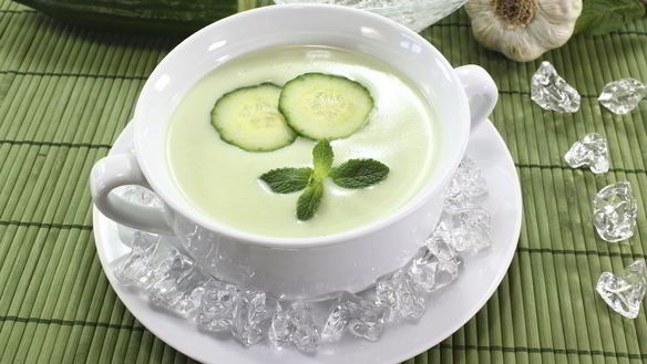Рецепт Огуречного супа-пюре