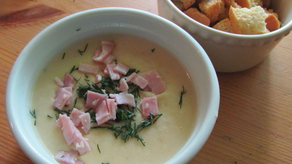 Рецепт Супа-пюре из белой фасоли с розмарином