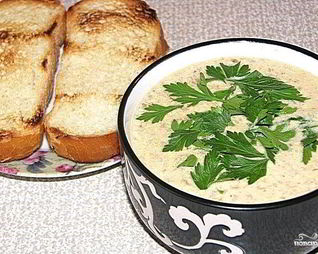 Суп-пюре из белых грибов в блендере