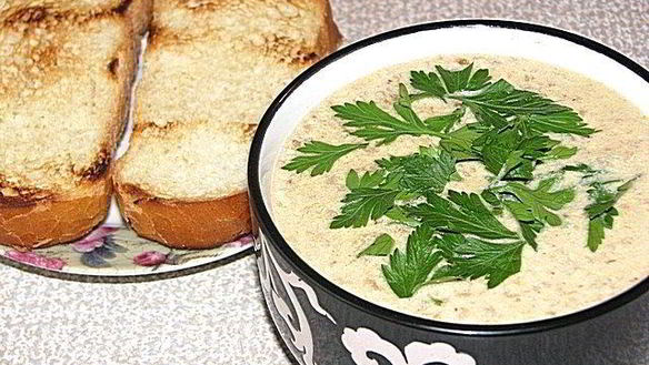 Рецепт Супа-пюре из белых грибов в блендере