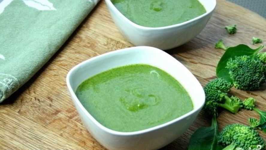 Рецепт супа-пюре из брокколи со шпинатом