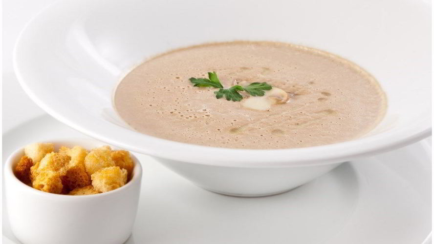 Рецепт супа пюре из грибов с кусочками картошки
