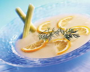 Суп-пюре из кабачка и сельдерея