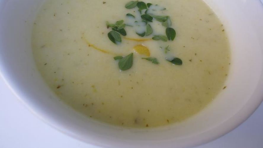 Рецепт супа-пюре из кабачков с лимонным ароматом