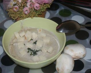 Суп-пюре из шампиньонов