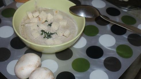 суп-пюре из шампиньонов