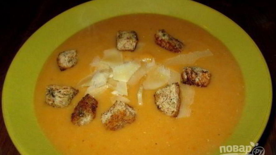 Рецепт супа-пюре из тыквы диетический